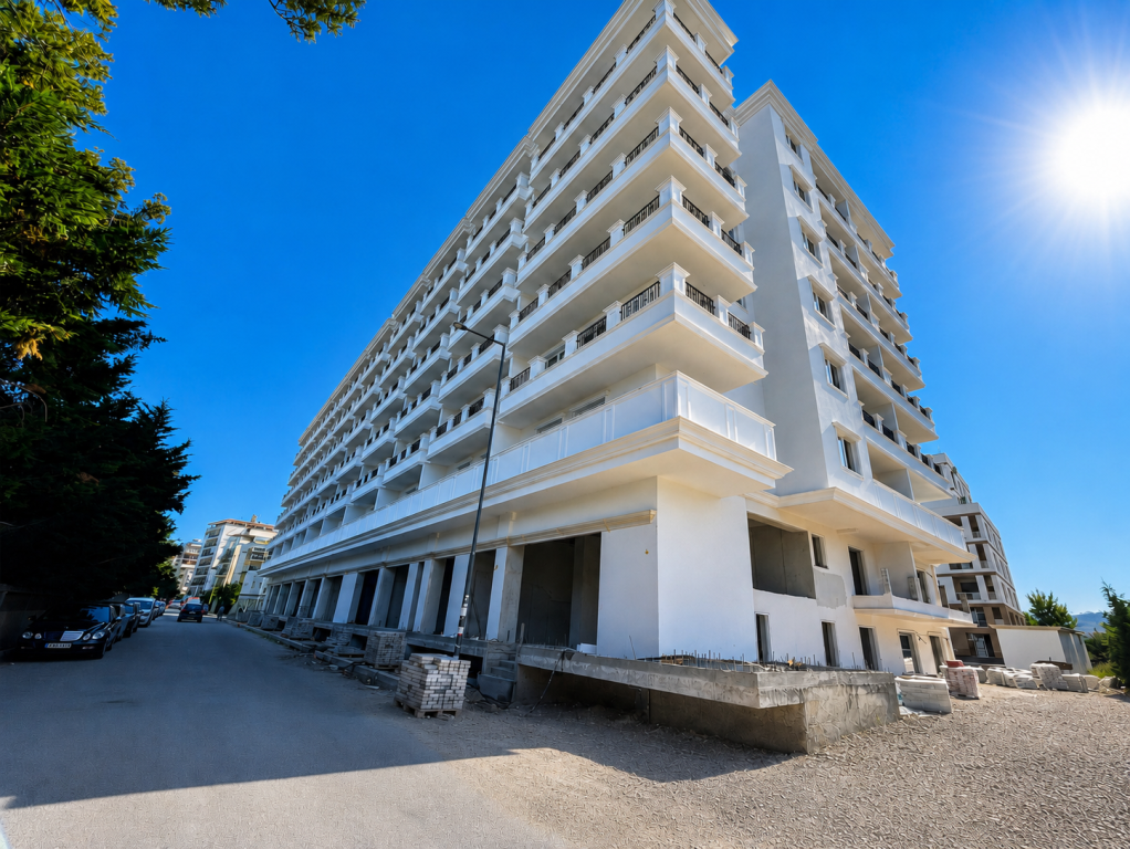 Apartment 1+1 with Spacious Area for Sale in Golem, Kavajë
