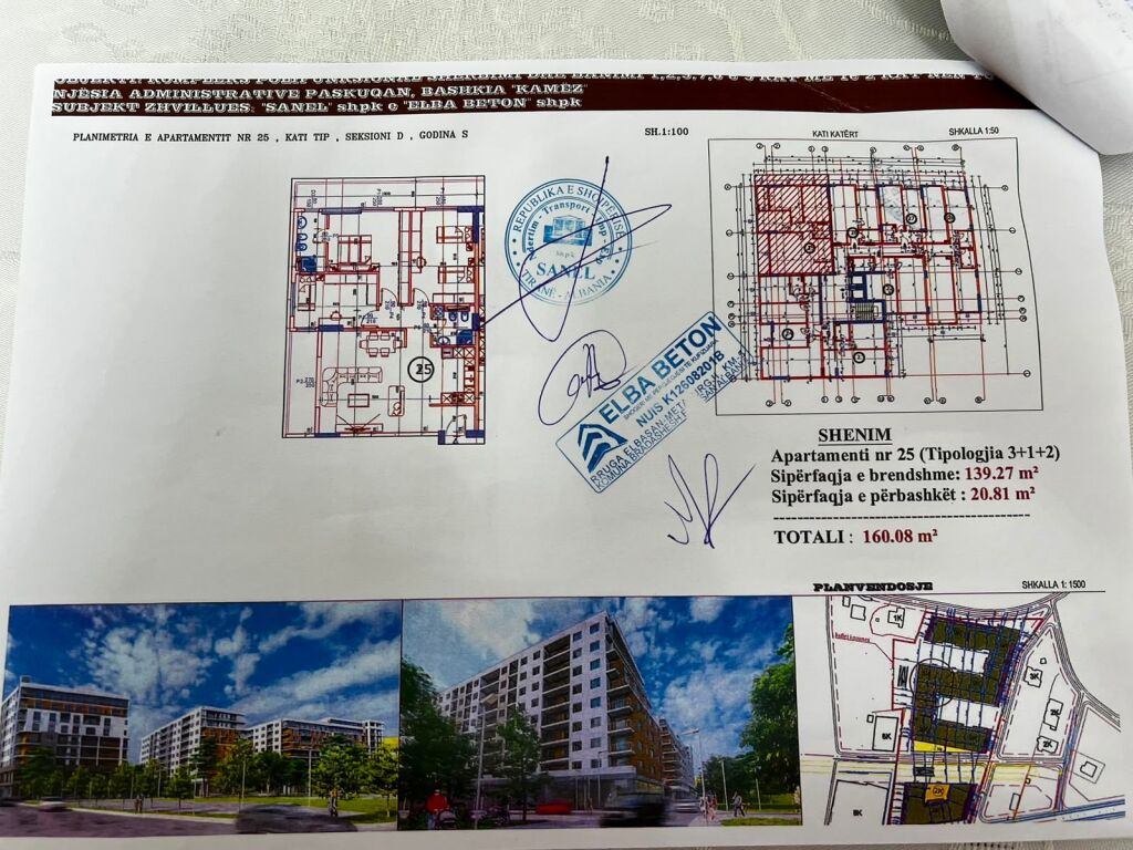 Shitet Apartament 2+1 dhe 1+1 ne Paskuqan / Tek Sanel