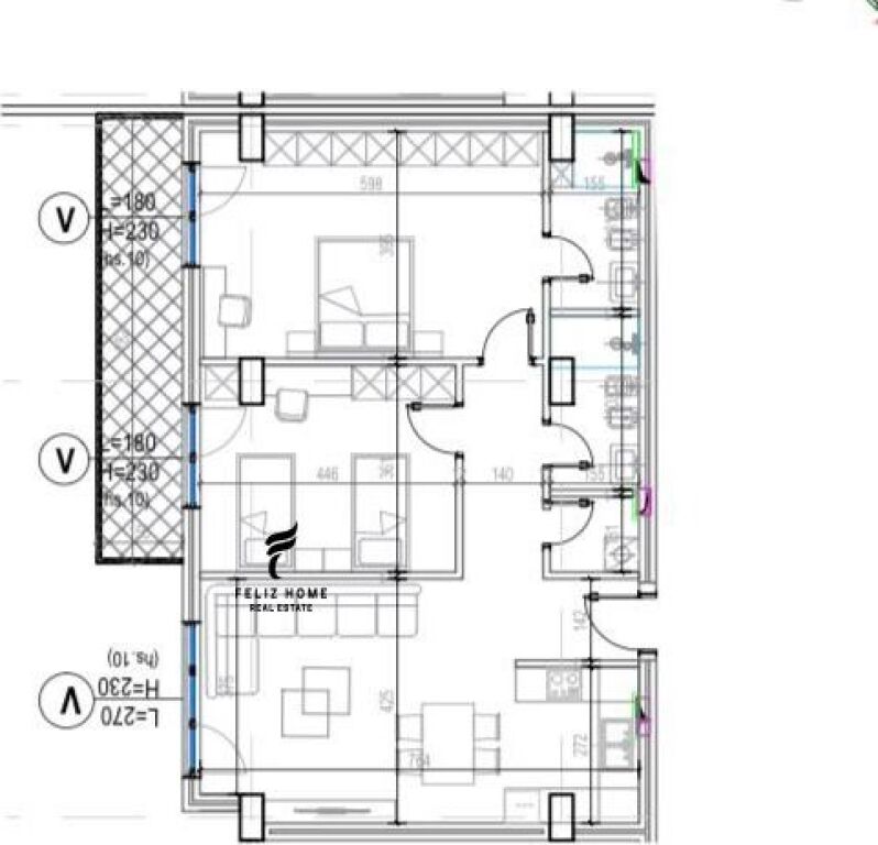 SHITET APARTAMENT 2+1+2 KODRA E DIELLIT 2 232.000 EURO FH-79165