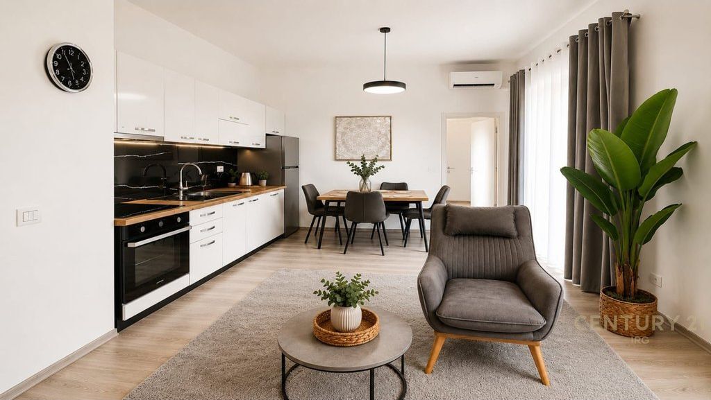 Appartamento 1+1 Appena Arredato in Affitto nella Residenza Mangalem, Ali Demi 550 € /Mese