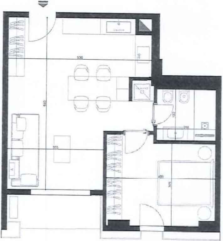 Apartment 1+1 FOR SALE NEAR REPORT TV 135,850 EURO