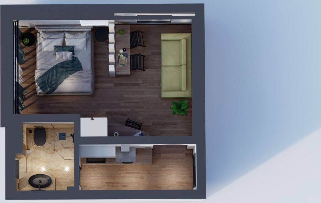 STUDIO APARTMENT FOR SALE IN BLLOK