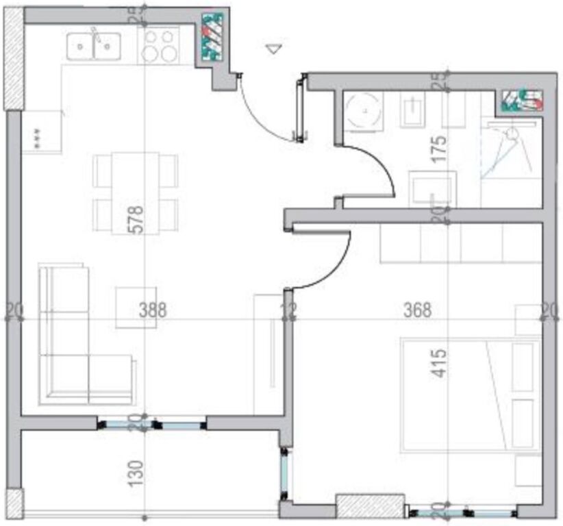 🌊 Apartment 1+1 for Sale 📍Mali i Robit, Golem