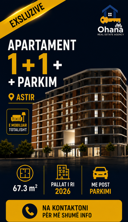 ASTIR APARTAMENT 1+1+PARKIM PER SHITJE! - View 2