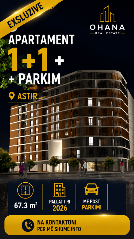 ASTIR APARTAMENT 1+1+PARKIM PER SHITJE! - View 3