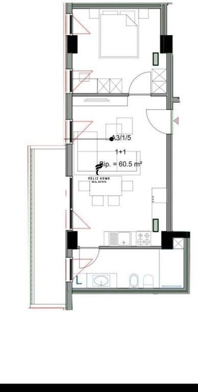 OFFICE FOR RENT 64M2 LAPRAKE 40,000 LEKE FH-79579