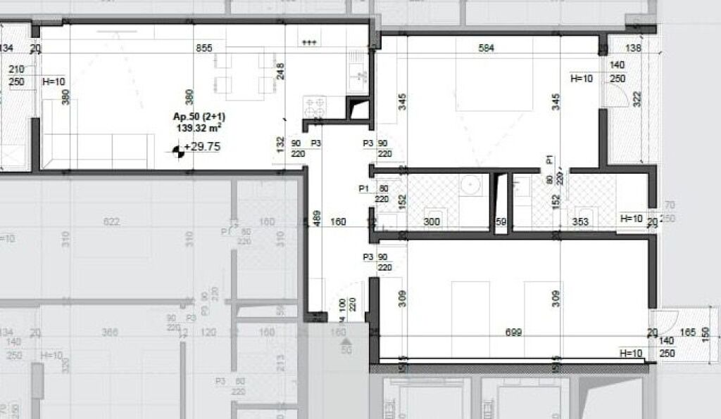 Apartment 2+1+2 for sale Meis Former Aviation Field
