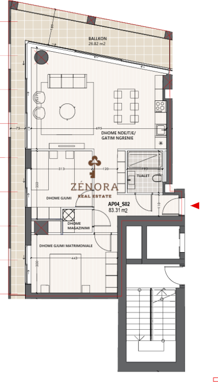 Modern 2+1 apartment for sale – Vlora Marina Resort & Hotel (G211001VL)