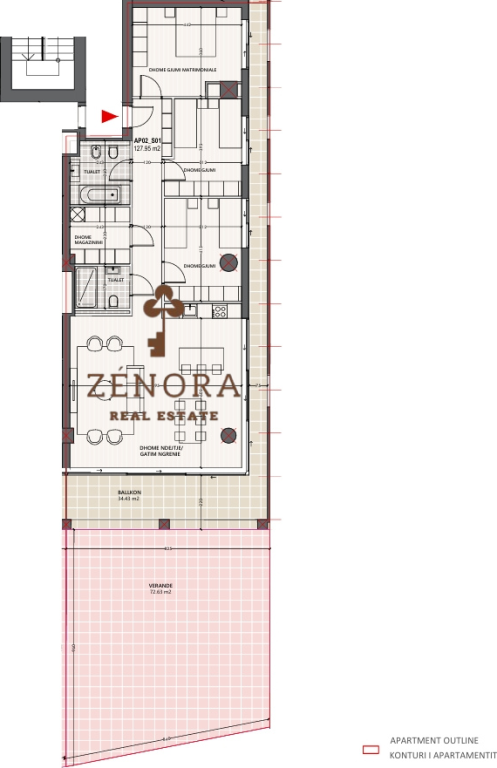 Modern 3+1 apartment for sale – Vlora Marina Resort & Hotel (G312001VL)
