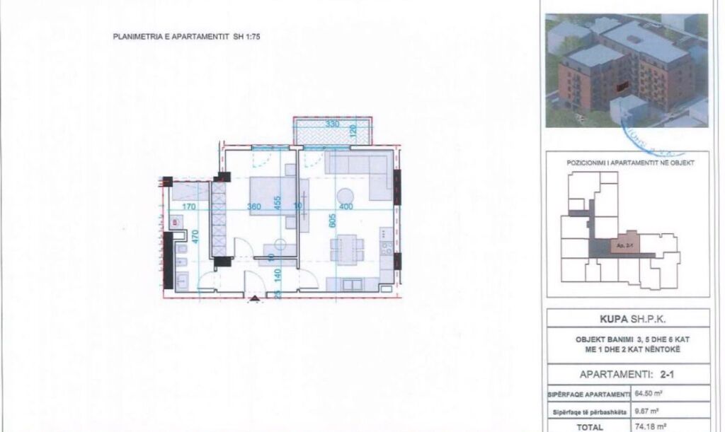 🏡 Apartment 1+1 for sale in Paskuqan