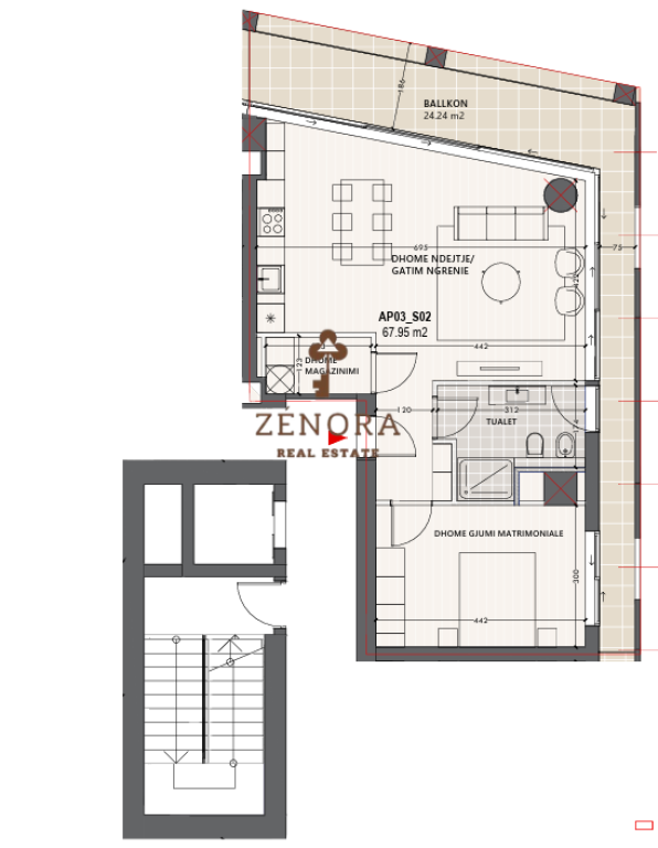 Modern 1+1 apartment for sale – Vlora Marina Resort & Hotel (G111001VL)