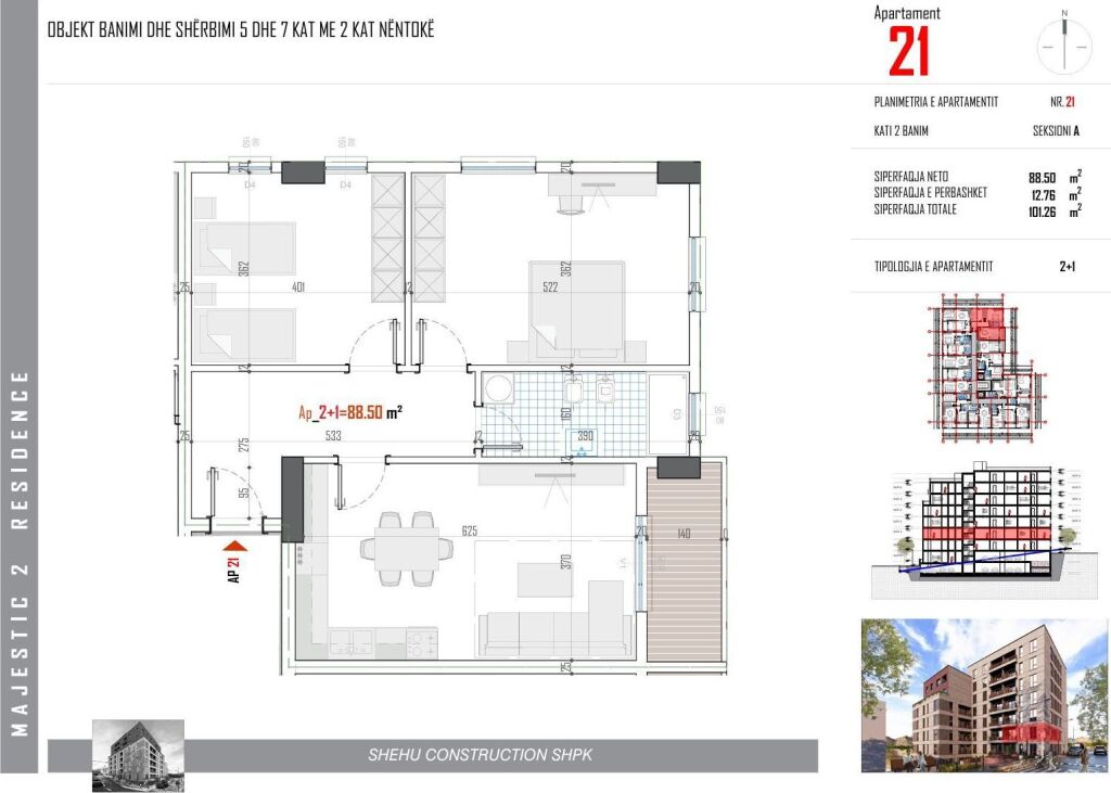 LAST OPPORTUNITY AT MAJESTIC 2 RESIDENCE 940€ m²
