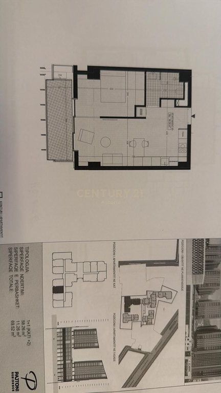 Apartment 1+1 for sale at Pajtoni Center. Payment in installments!
