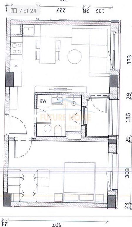 In vendita, Appartamento 1+1, Ali Demi, Tirana. PARK69581