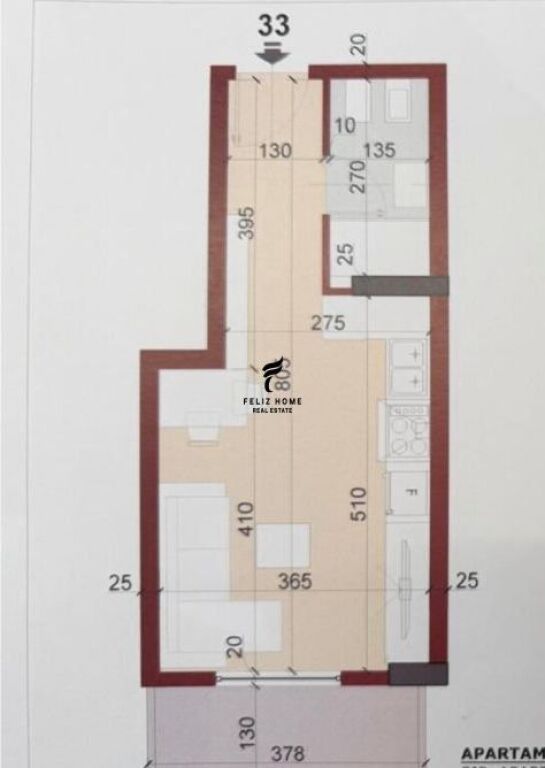 MONOLOCALE IN VENDITA 38,3 M2 KINOSTUDIO 83.000 EURO FH-79685