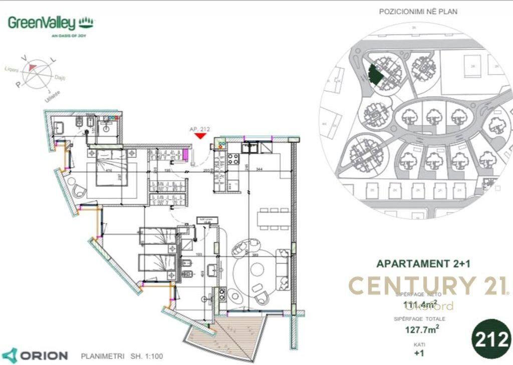 IN VENDITA APPARTAMENTO 2+1 A GREEN VALLEY RESIDENZA TIRANA