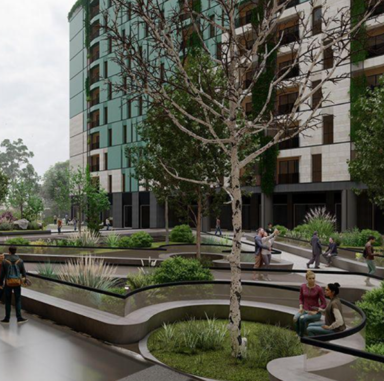 Apartment 2+1 + 2 bathrooms for sale Riverside residence, former park