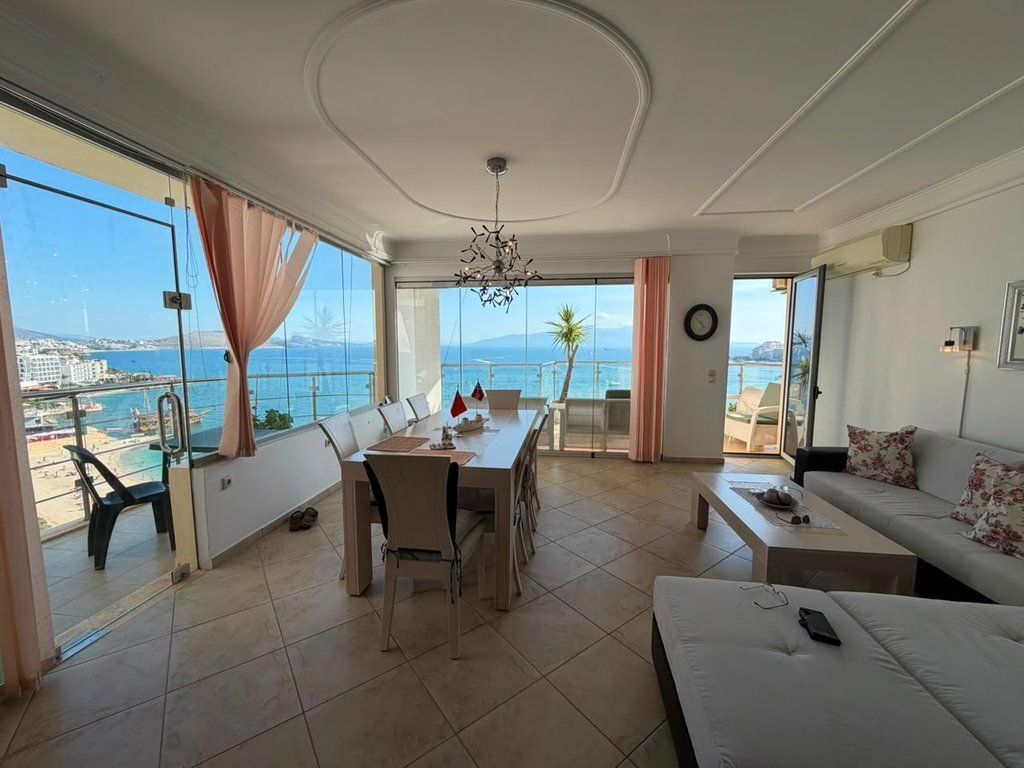 OCCASION! SARANDE, APARTMENT WITH OPEN SEA VIEW 3+1+3 FOR SALE