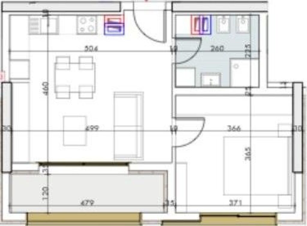 🏢Pazari i Ri, AFA TOWER shitet apartament 1+1, 265,000Euro
