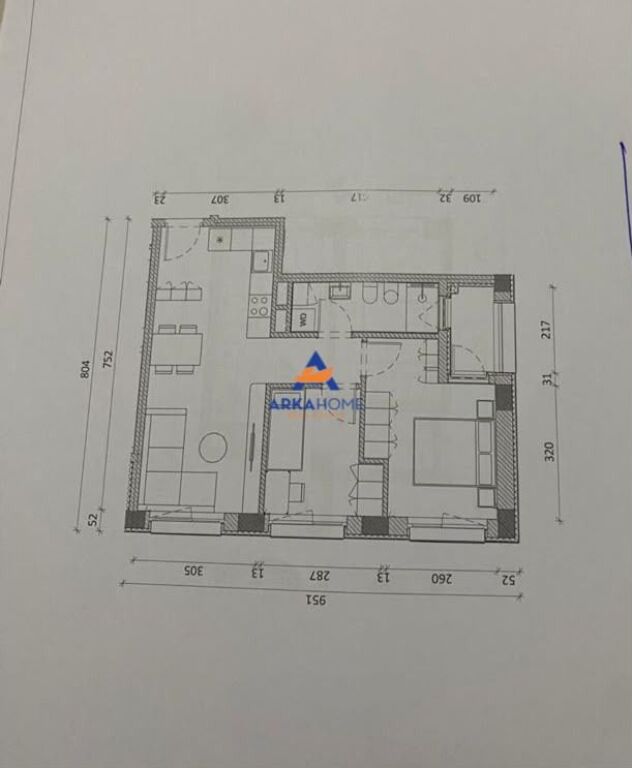 SHITET APARTAMENT 1+1 "KADIU, ALI DEM" 136640 EURO