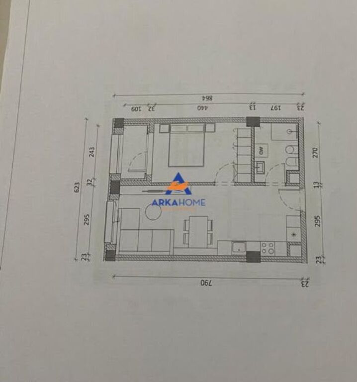 SHITET APARTAMENT 1+1 "KADIU, ALI DEM" 93200 EURO