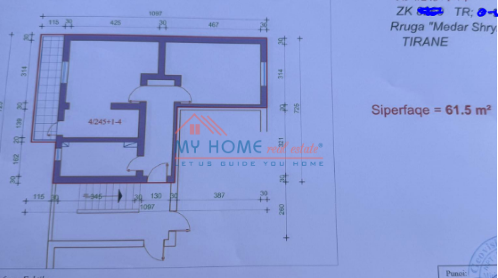 Appartamento 1+1 in Vendita a Komuna e Parisit a Tirana