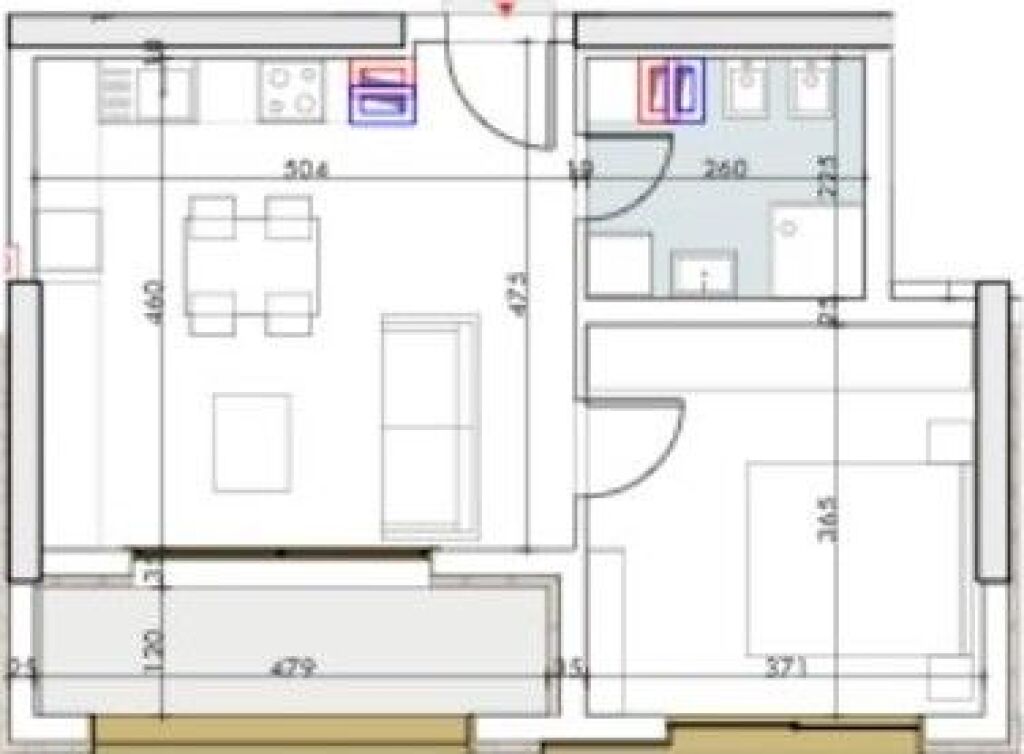 🏢Pazari i Ri, AFA TOWER apartment 1+1 for sale, 270,000Euro