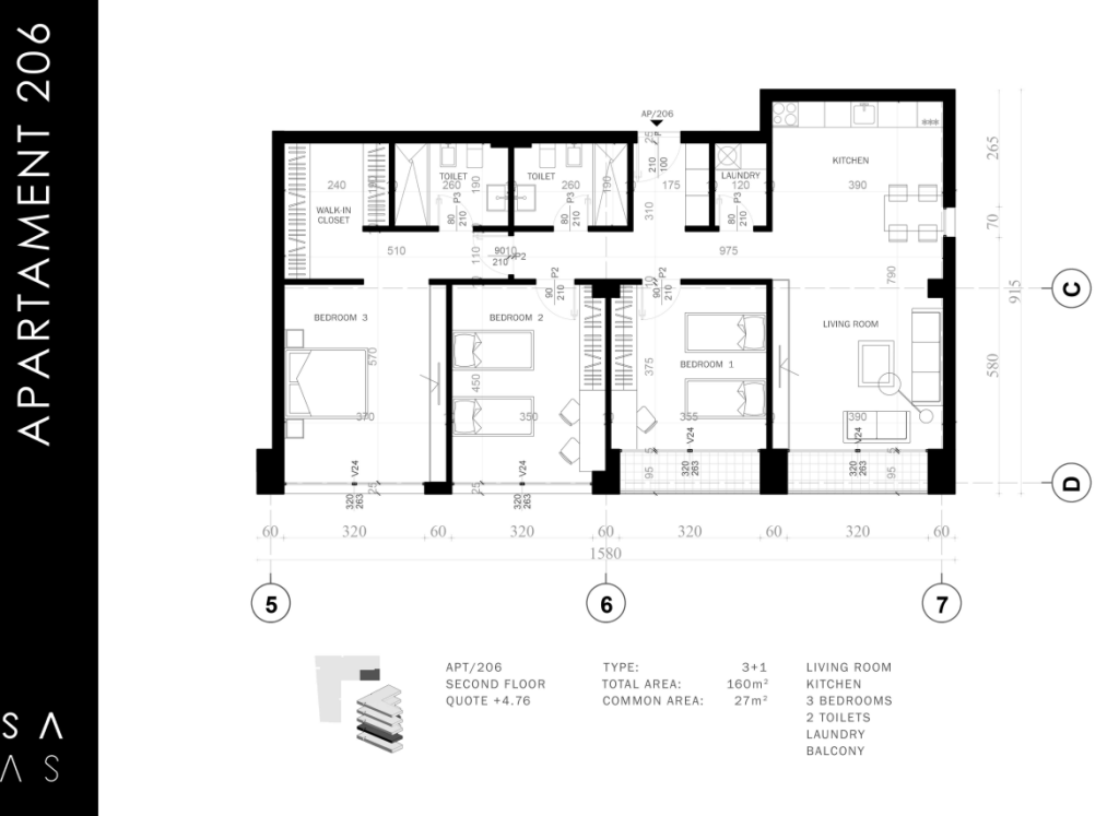 In vendita, Appartamento 2+1, Grow Green, Sauk-Teg!
