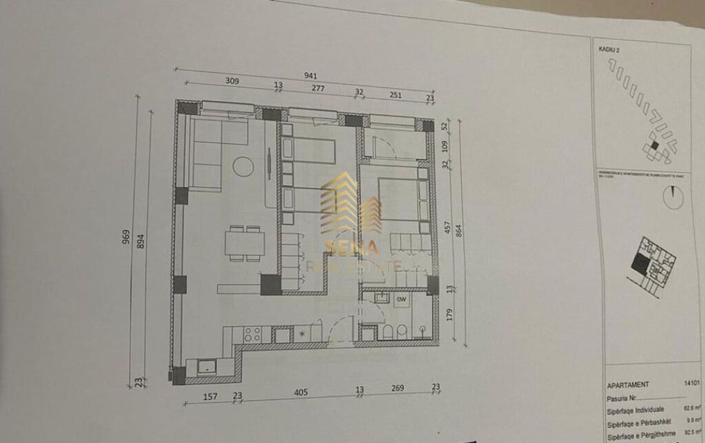 Shitet, Okazion Apartament 1+1+Blk, Ali Demi- Rezidenca Kadiu, 75.300 Euro