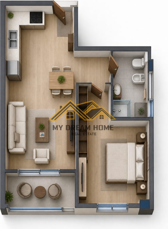 Appartamento 1+1 60m2 in Vendita – Residenza Oriental, Golem