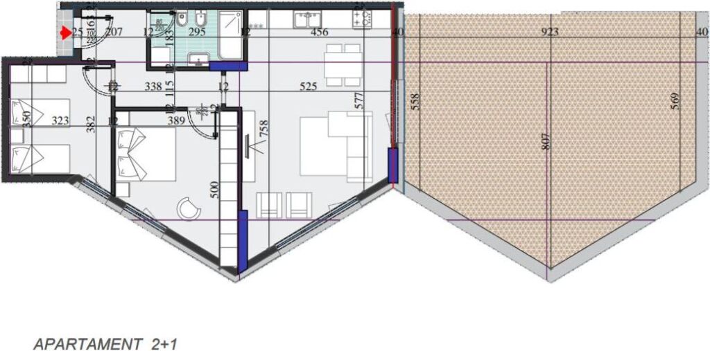 Shitet Ap: ✨️ 2+1+1Wc &amp; Verandë - Colonnade Rezidence 🟤(171.5m² )-📍Rr. Dritan Hoxha - 480m nga ZOGU ZI🔥 Kati 14 | Çmimi: 248.500€ 💥