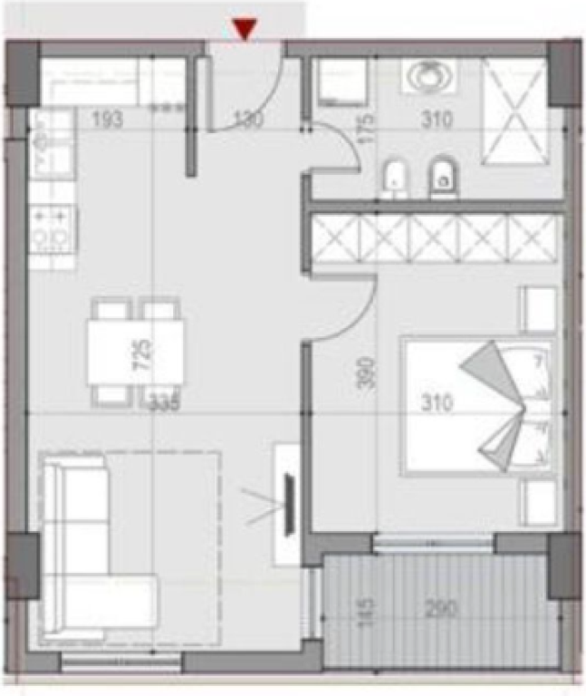 SHITET APARTAMENT 1+1 – UNIVERS CITY, TIRANË