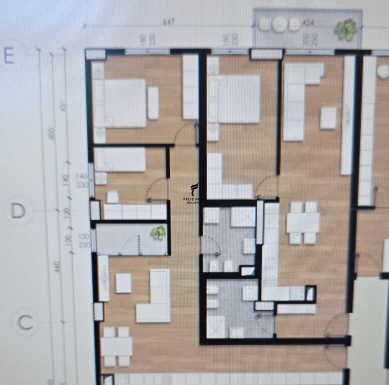 SHITET APARTAMENT 2+1 FUSHA E AVIACIONIT 156.000 EURO FH-80112