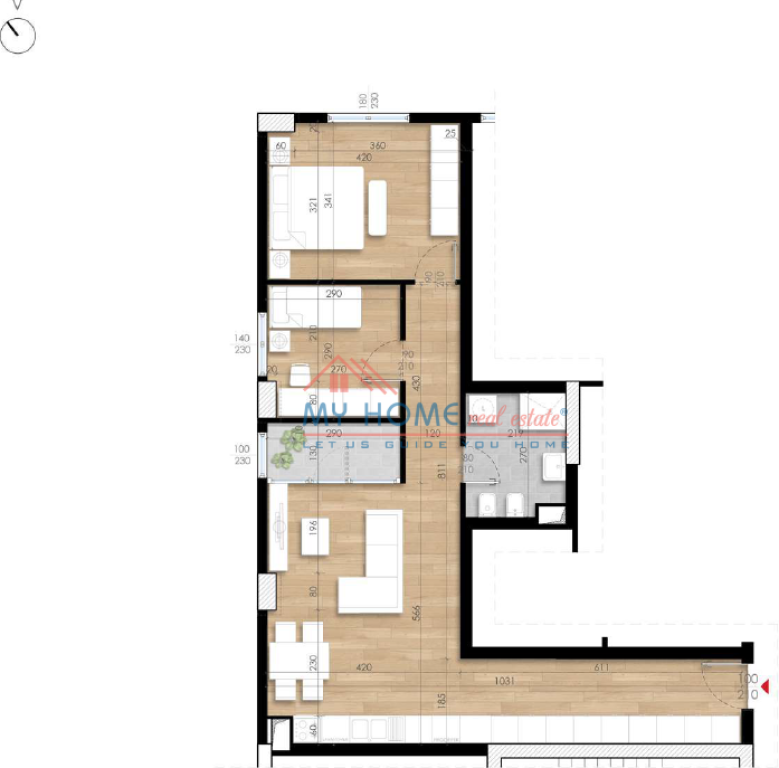 Apartment 2+1 for Sale at Garden Residence Turdiu in Tirana
