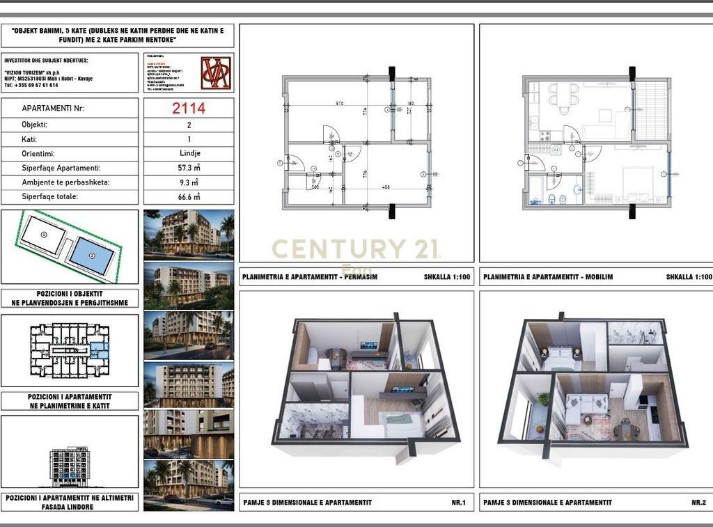 VENDIAMO APPARTAMENTO 1+1 CON RATE PRESSO VIZION 1 RESIDENCE A GOLEM !