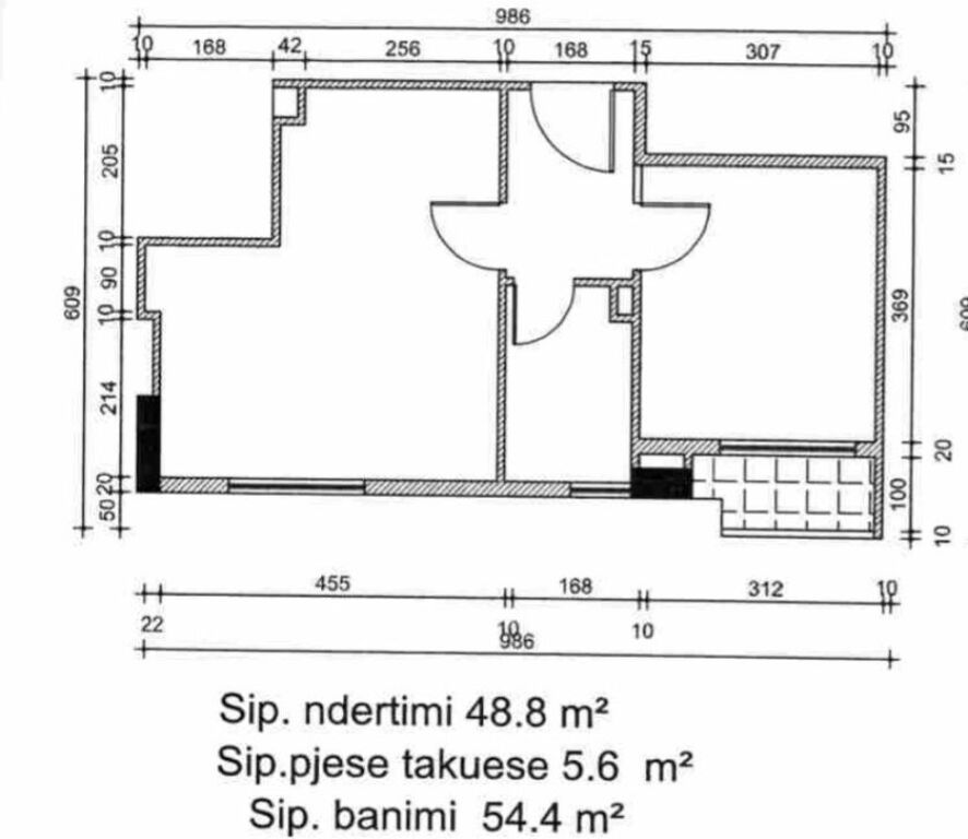 Apartament Per Shitje 1+1 Ne Yzberisht (ID B110600) Tirane