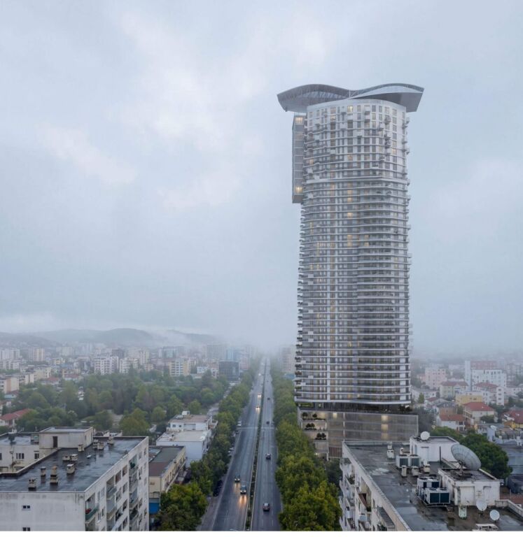 The 44 Tower – Pranë Zogut të Zi- Shitet Apartament 1+1  ✨