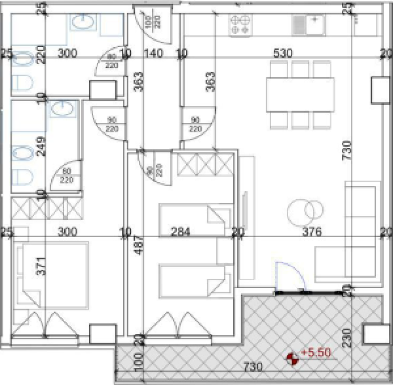 Apartment 2+1+2 for Sale