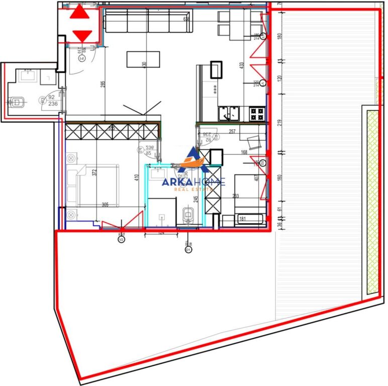 SHITET APARTAMENT 2+1+BALLKON "KODRA E DIELLIT" 189.602 EURO