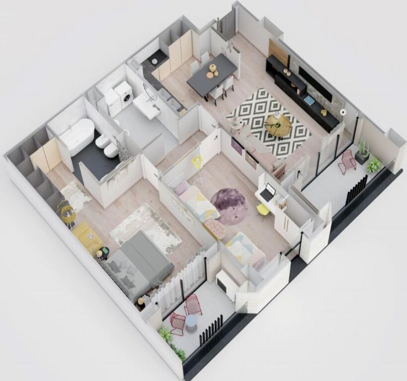 In vendita Ap: ✨️ 2+1+2🚾 1 Balcone 📍Riverside Residence - Di fronte a Deliorgjit (111m²) 🔥 Piano 5, Prezzo: 188K€