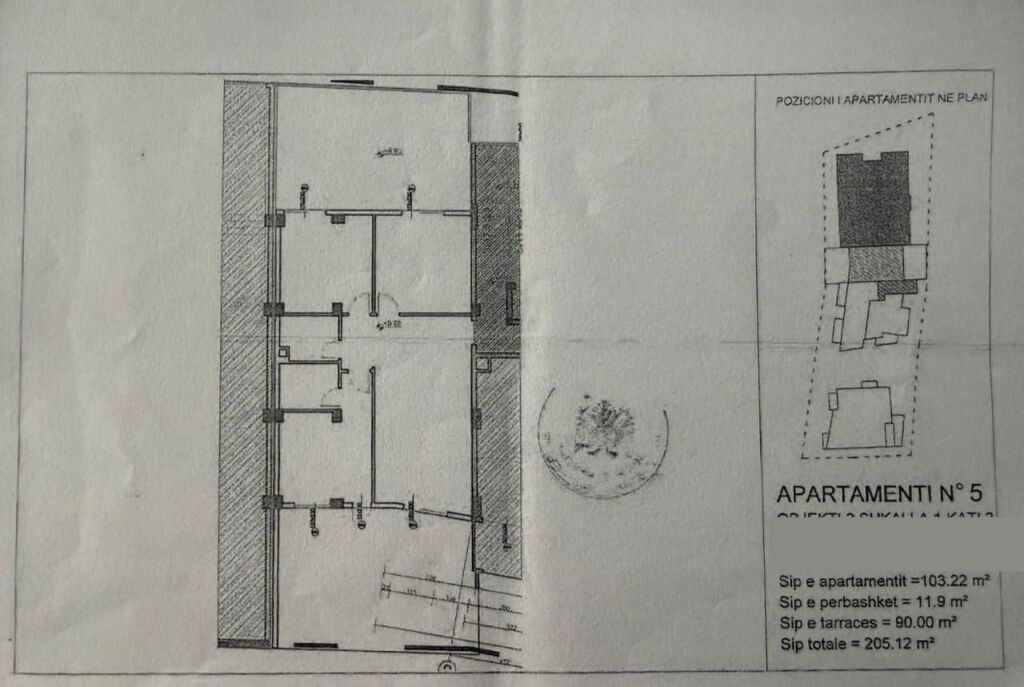 Apartament 3+1 me verande per shitje tek kompleksi Mateo  📍Kopshti zoologjik