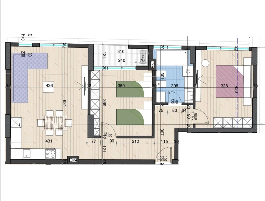 Apartament 2+1 ne shitje, Rruga e Dibres!