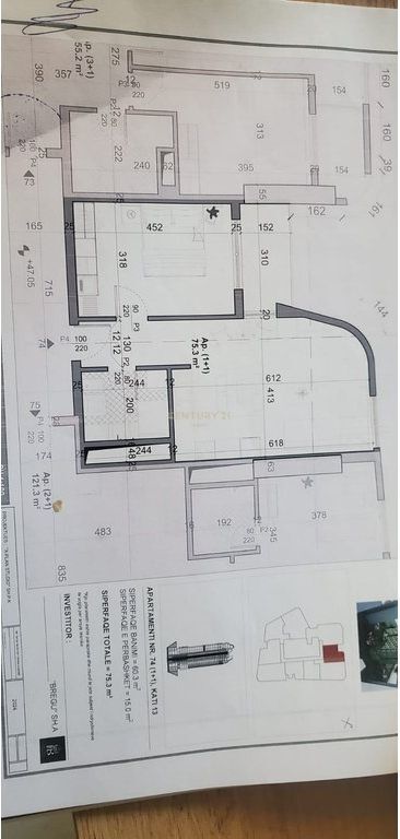 Apartment 1+1 for sale at Bazaar Gate, Tirana