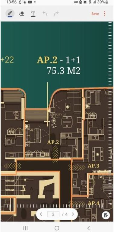 Apartment 1+1 for sale at Bazaar Gate, Tirana