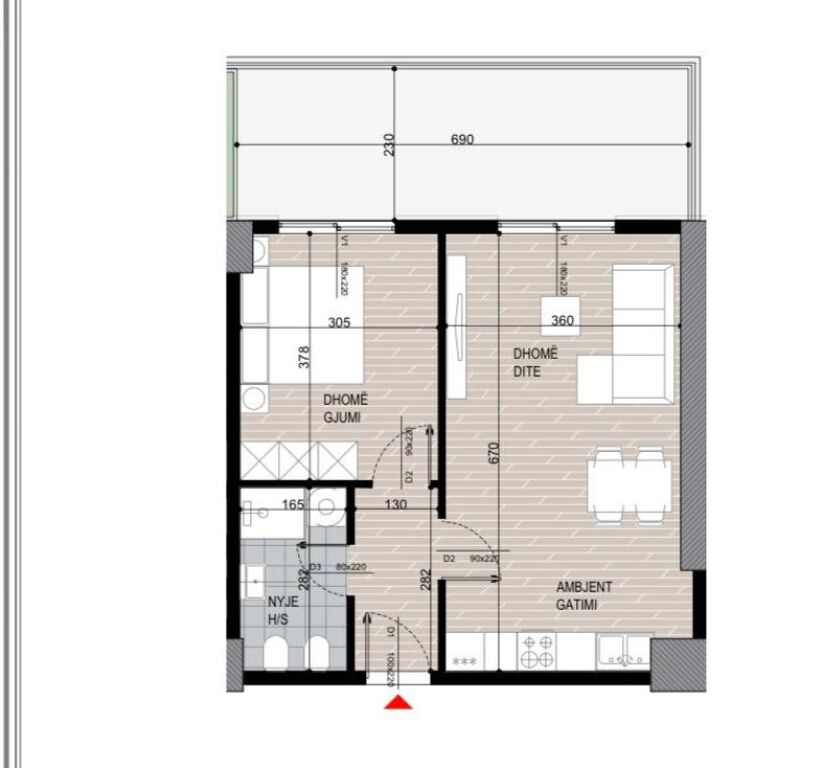 🏡 Shitet Apartament 1+1 tek Fusha e Aviacionit