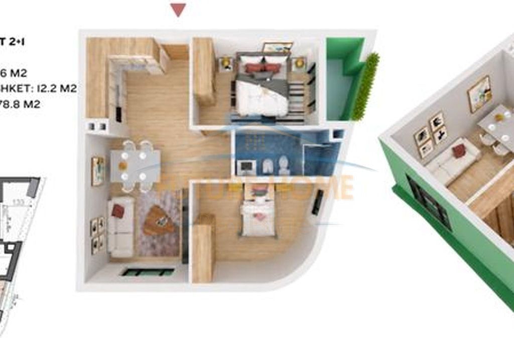 Apartment 2+1 for sale, Puls Residence, Dibra Street