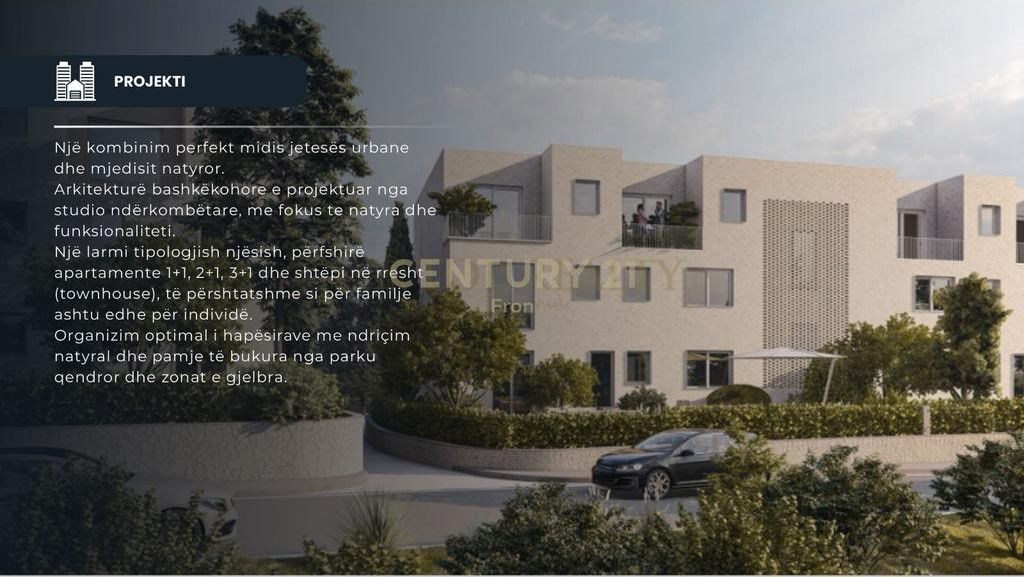 2+1 apartment for sale in Park Houses Residence, Tirana