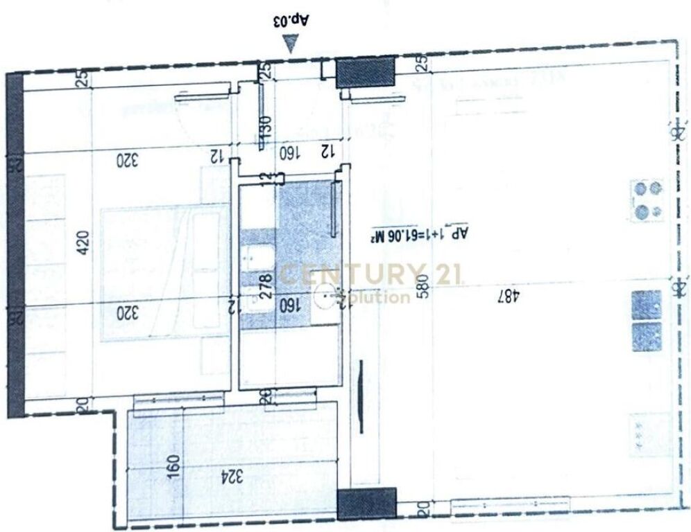 APPARTAMENTO 1+1 IN VENDITA A PASKUQAN