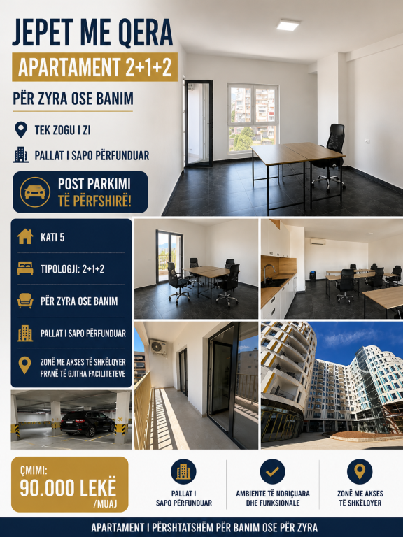 Apartment 2+1+2 for Rent – Suitable for Offices or Residence