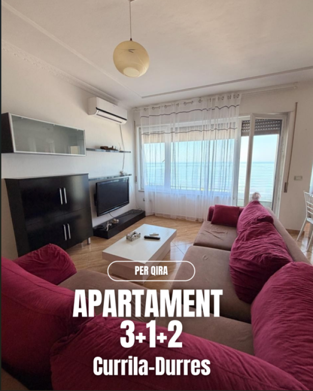 🌊 Apartament 3+1+2 me Qira – Currila, Durrës